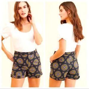 Anthropologie Maeve Abstract City Pinwheel Shorts Size 10 EUC